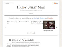 Tablet Screenshot of happyspiritman.com
